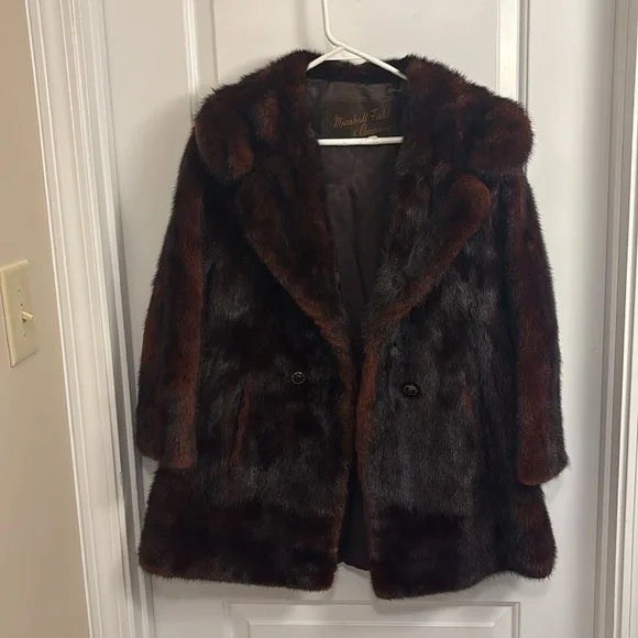 Vintage Marshall Fields Fur Coat - Picture 2 of 4